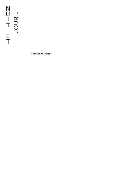 Deuxième page en Word