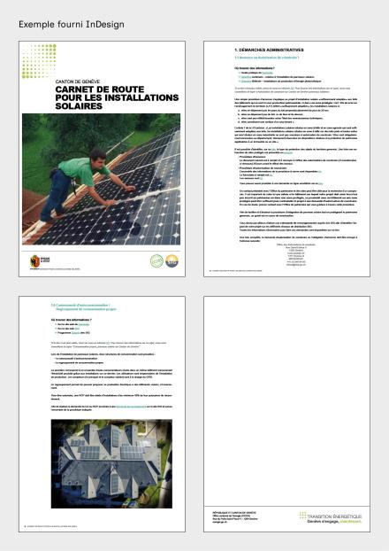 Exemple fourni en InDesign